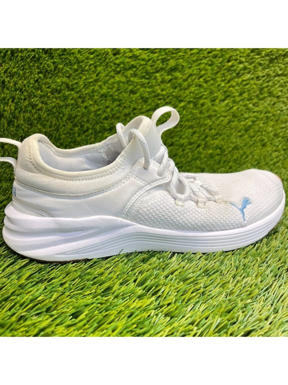 Puma Starla 2 Womens Size 8 White Blue Athletic Running Training Shoes Sneakers